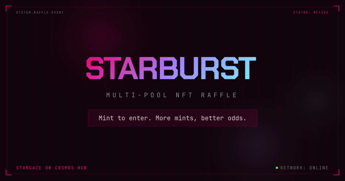 Starburst — Multi-Pool NFT Raffle